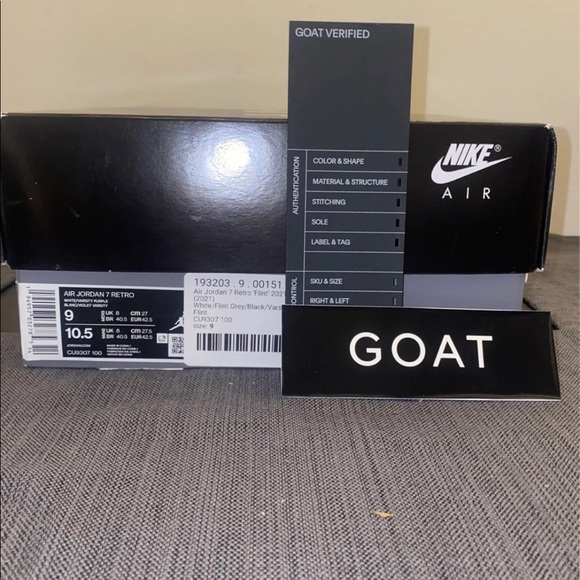 Jordan 7 Flint Size 9 Men’s Like New with Original Box - Picture 5 of 5